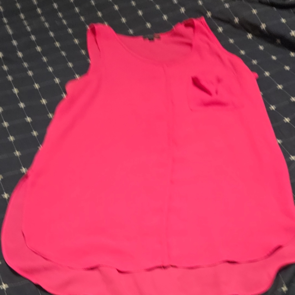 Vibrant Pink Sleeveless Tank Top